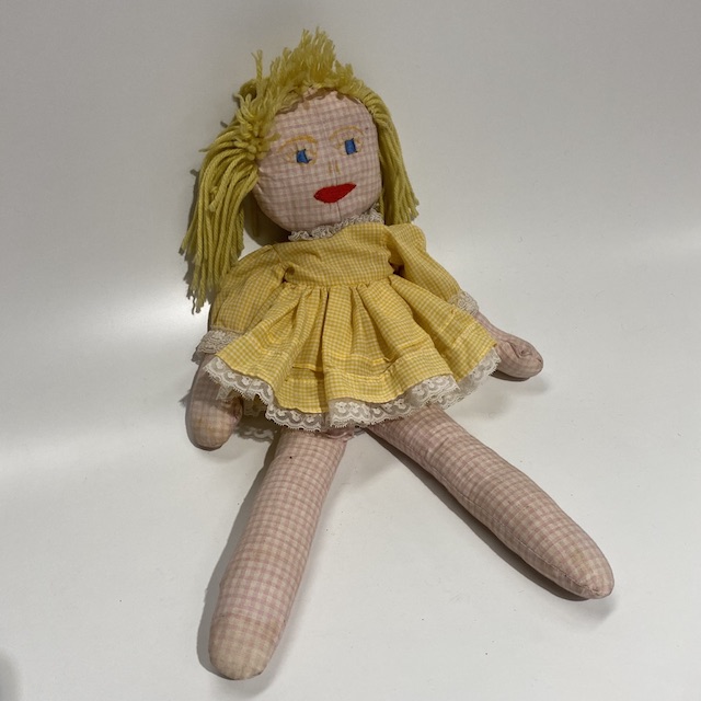 DOLL, Rag Doll in Yellow Dress